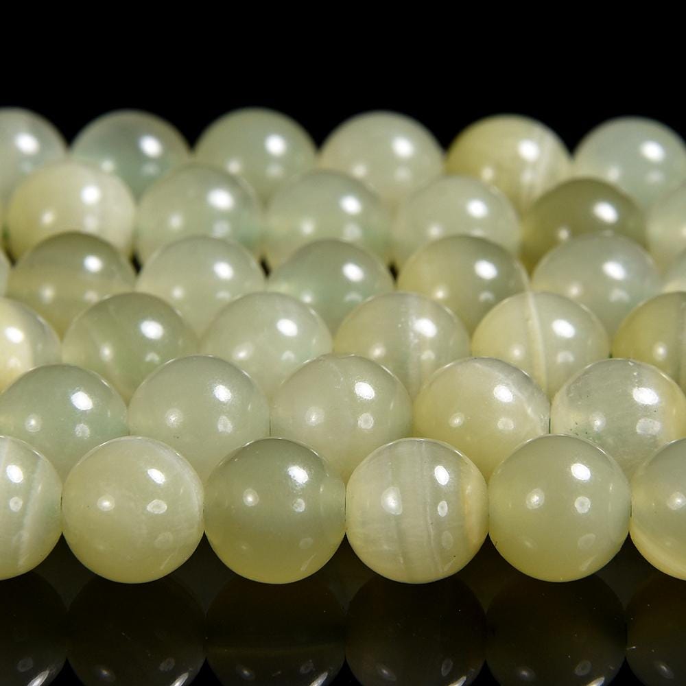 Natural Green Calcite Gemstone Grade Aa Round 6mm Loose Beads (d654)