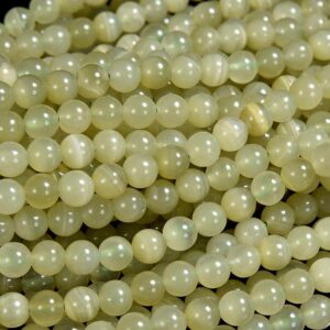 Natural Green Calcite Gemstone Grade AA Round 6MM Loose Beads (D654)
