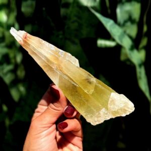 Green Calcite crystal - relieves stress & worry - heart chakra crystal - healing crystal - Mexican Calcite