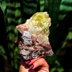 Green Calcite crystal - relieves stress & worry - heart chakra crystal - healing crystal - Mexican Calcite