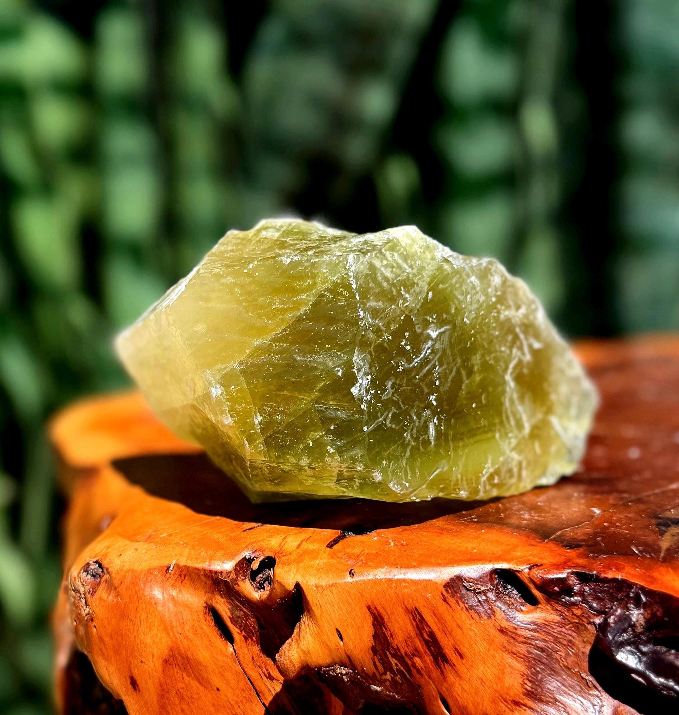 Green Calcite Crystal - Relieves Stress & Worry - Heart Chakra Crystal - Healing Crystal - Mexican Calcite