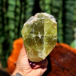 Green Calcite Crystal - Relieves Stress & Worry - Heart Chakra crystal - healing crystal - Mexican Calcite