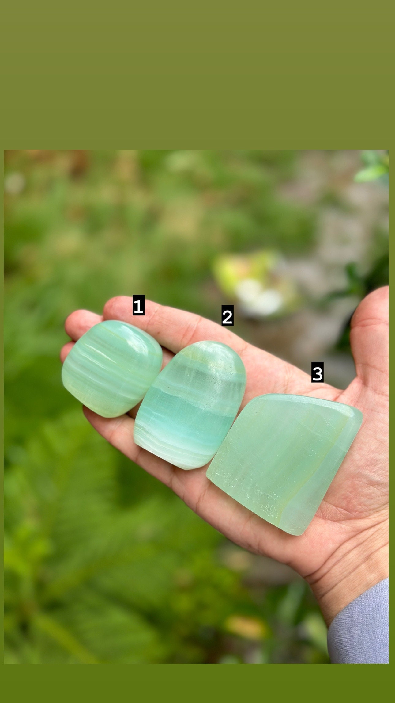 Pistachio Calcite Freeform – Premium Quality Gemstone