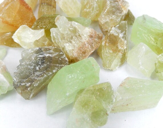Green Calcite Stone Wire Wrapping Chakra Raw Crystal Stone