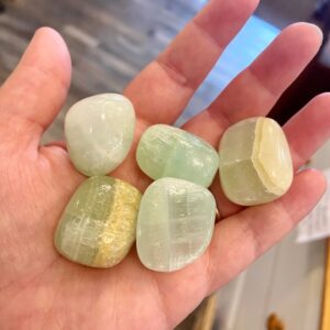 Green Calcite Tumble Stone