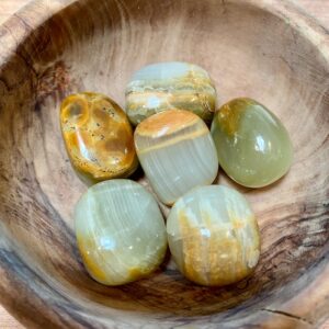 Green Calcite, Tumbled, Heart Chakra, Positive Change, Purpose + Vitality
