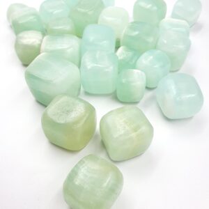 Pistachio Calcite Crystal Tumbles - Forgiveness Stone