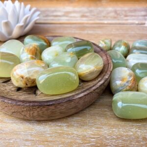 Green Calcite Tumbled Stone Green Calcite Tumbled Stone