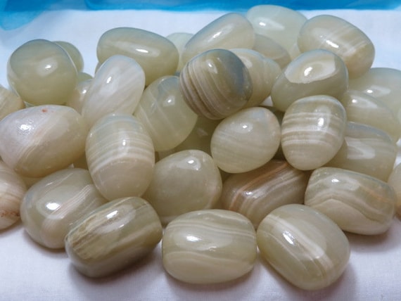 Green Calcite Tumbled Stone From Turkey Heart Chakra