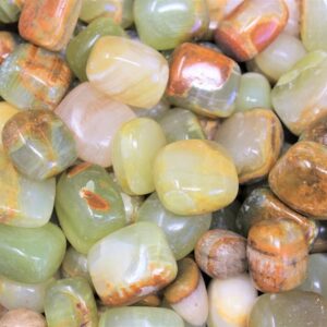 Green Calcite Tumbled Stones: Choose How Many Pieces ('A' Grade)