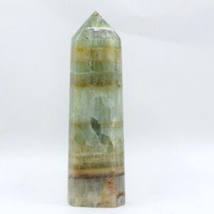 Green & Honey Calcite Tower