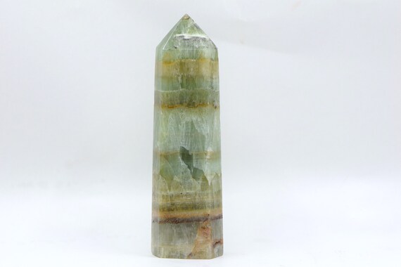 Green & Honey Calcite Tower