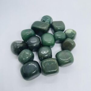 Green Jade Tumbled Stones – Natural Polished Crystals, Prosperity Green Jade Tumbled Stones – Natural Polished Crystals, Prosperity