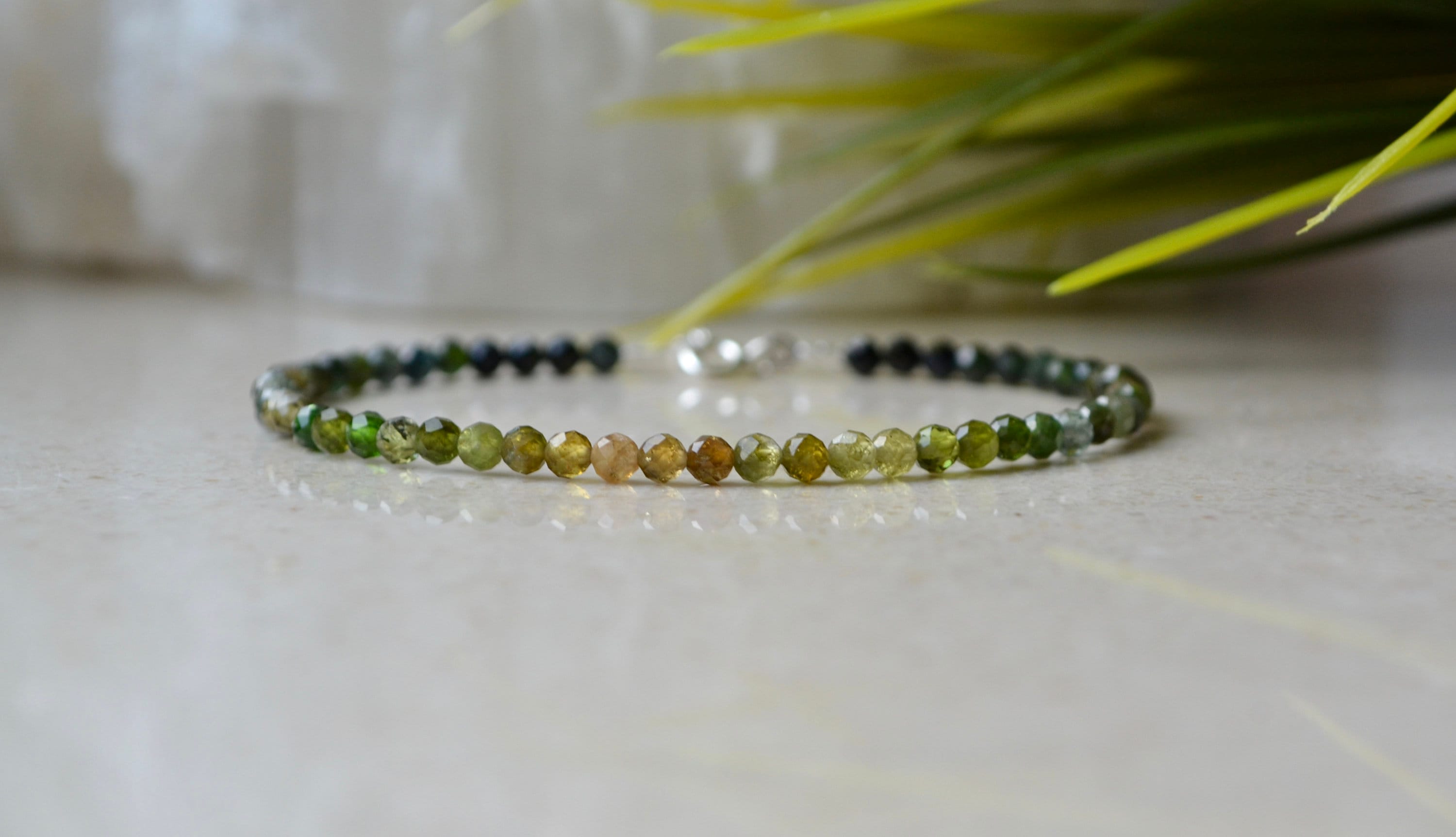 Green Tourmaline Bracelet, Ombre Bracelet, Bracelet Femme, Genuine Tourmaline Jewelry, Delicate Womens Gemstone Bracelet, Dainty Crystal Green Tourmaline Bracelet, Ombre Bracelet, Bracelet Femme, Genuine Tourmaline Jewelry, Delicate Womens Gemstone Bracelet, Dainty Crystal