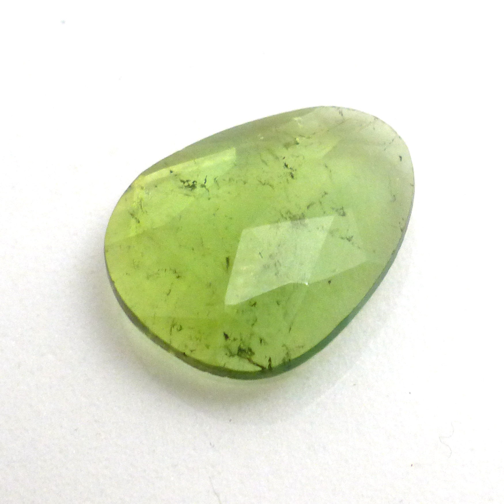 1.385 Carats Green Tourmaline Cabochon Rose Cut Gemstone One Of A Kind Faceted Handmade Handcut Ring Stone Green Gemstone For A Ring 1.385 Carats Green Tourmaline Cabochon Rose Cut Gemstone One Of A Kind Faceted Handmade Handcut Ring Stone Green Gemstone For A Ring