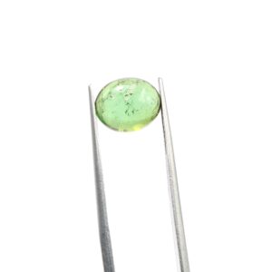 4.40 Carat, Natural Green Tourmaline Cabochon, Oval Tourmaline Cabs, Loose Gemstone, 11X9 MM 4.40 Carat, Natural Green Tourmaline Cabochon, Oval Tourmaline Cabs, Loose Gemstone, 11X9 MM