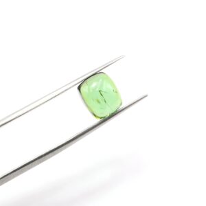 6.85 Carat, Natural Green Tourmaline Cabochon, Cushion Tourmaline Cabs, Loose Gemstone, 10x9 Mm 6.85 Carat, Natural Green Tourmaline Cabochon, Cushion Tourmaline Cabs, Loose Gemstone, 10x9 Mm