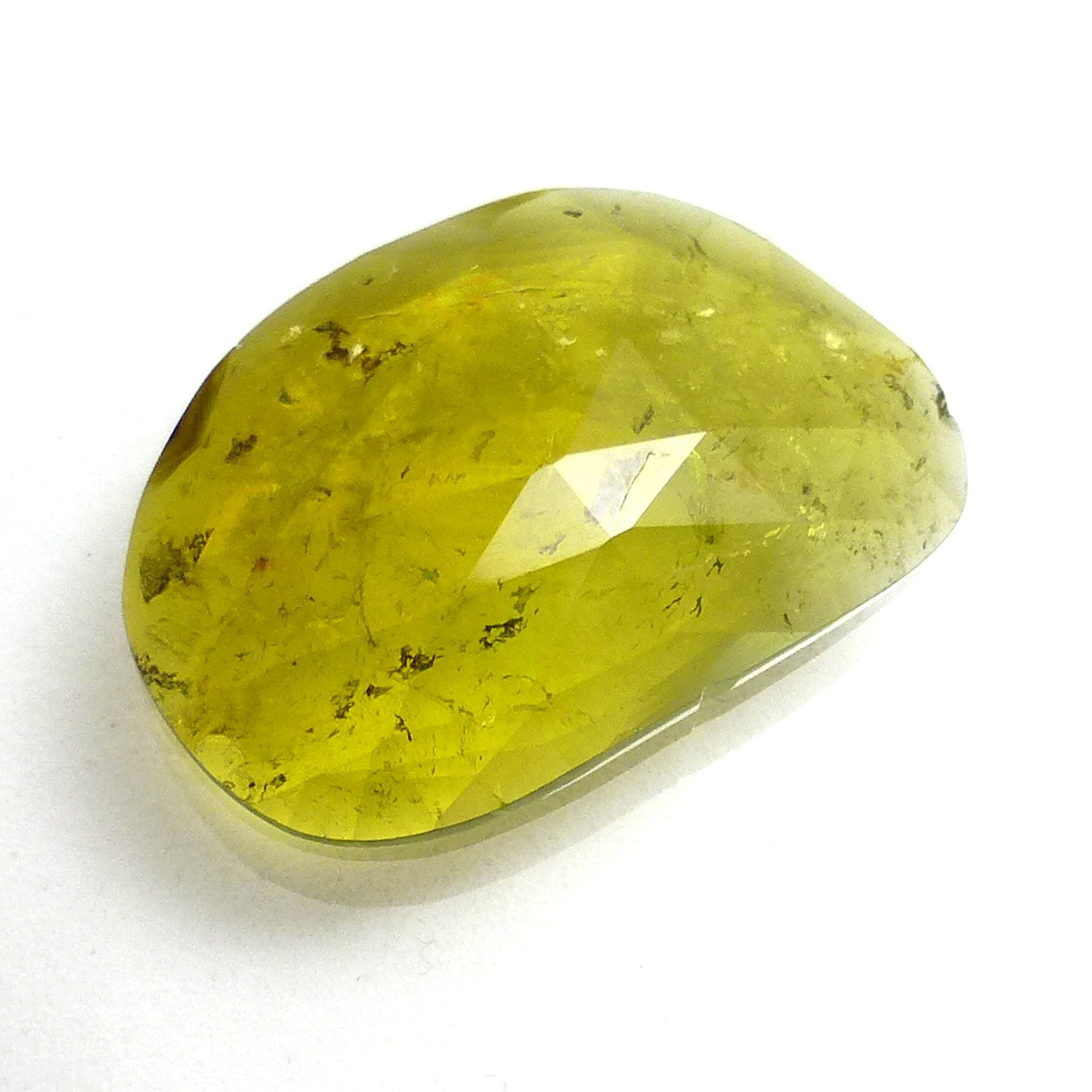 7.155 Carats Green Tourmaline Cabochon Rose Cut Watermelon Gemstone One Of A Kind Faceted Handmade Handcut Ring Stone