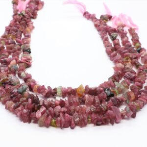 Aaa+ Natural Pink And Green Tourmaline Uncut Chips Beads, 6-7 Mm Tourmaline Smooth Beads, 16 Inch Tourmaline Chips Beads Aaa+ Natural Pink And Green Tourmaline Uncut Chips Beads, 6-7 Mm Tourmaline Smooth Beads, 16 Inch Tourmaline Chips Beads