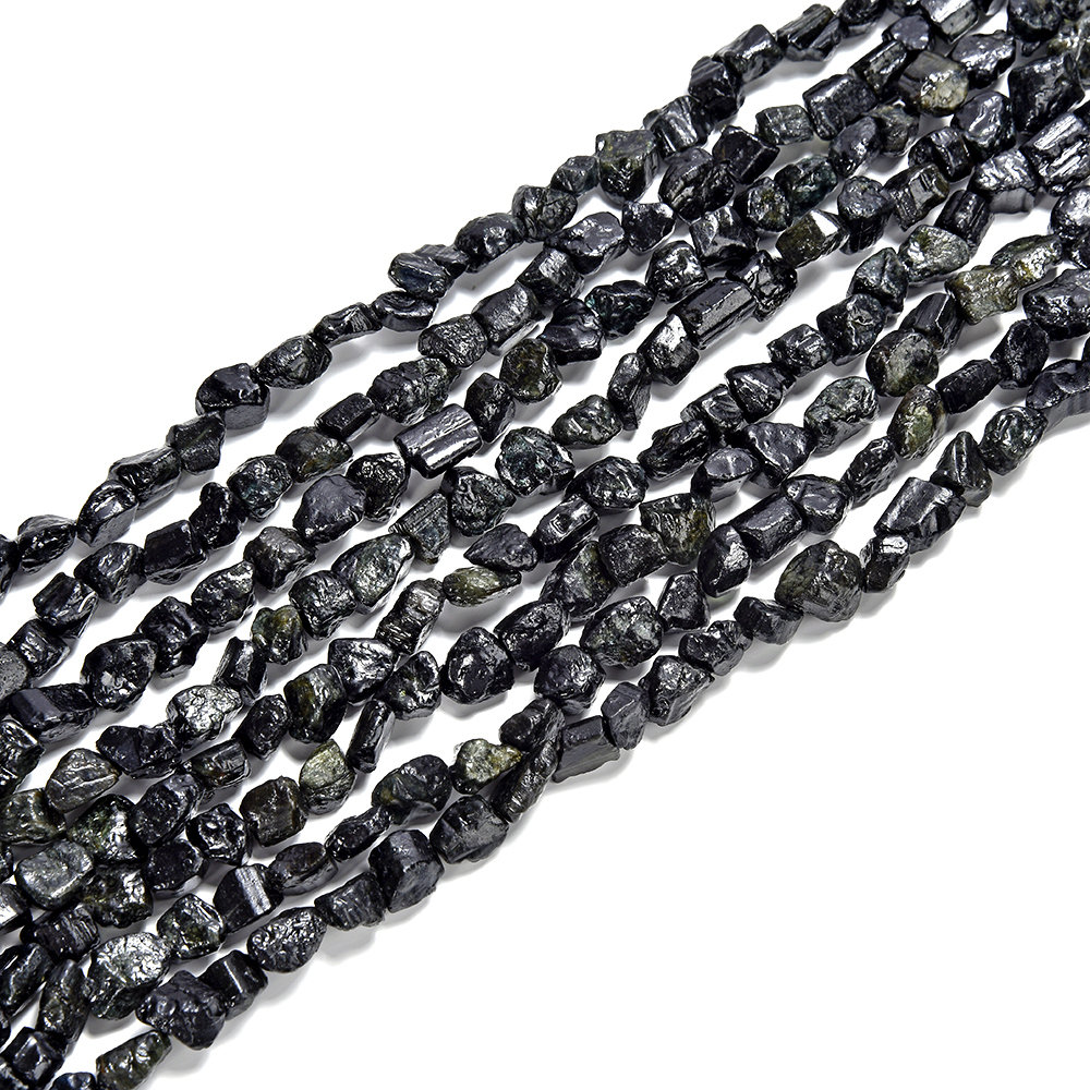 Natural Rough Green Tourmaline Gemstone Rough Nugget 6x4mm 8x6mm 10x8mm Loose Beads (d557)