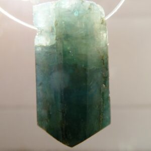 Raw Green Tourmaline Point 20mm Bead- 1 Pc Focal Gemstone-pendant Jewelry Making-craft Natural Beads Raw Green Tourmaline Point 20mm Bead- 1 Pc Focal Gemstone-pendant Jewelry Making-craft Natural Beads