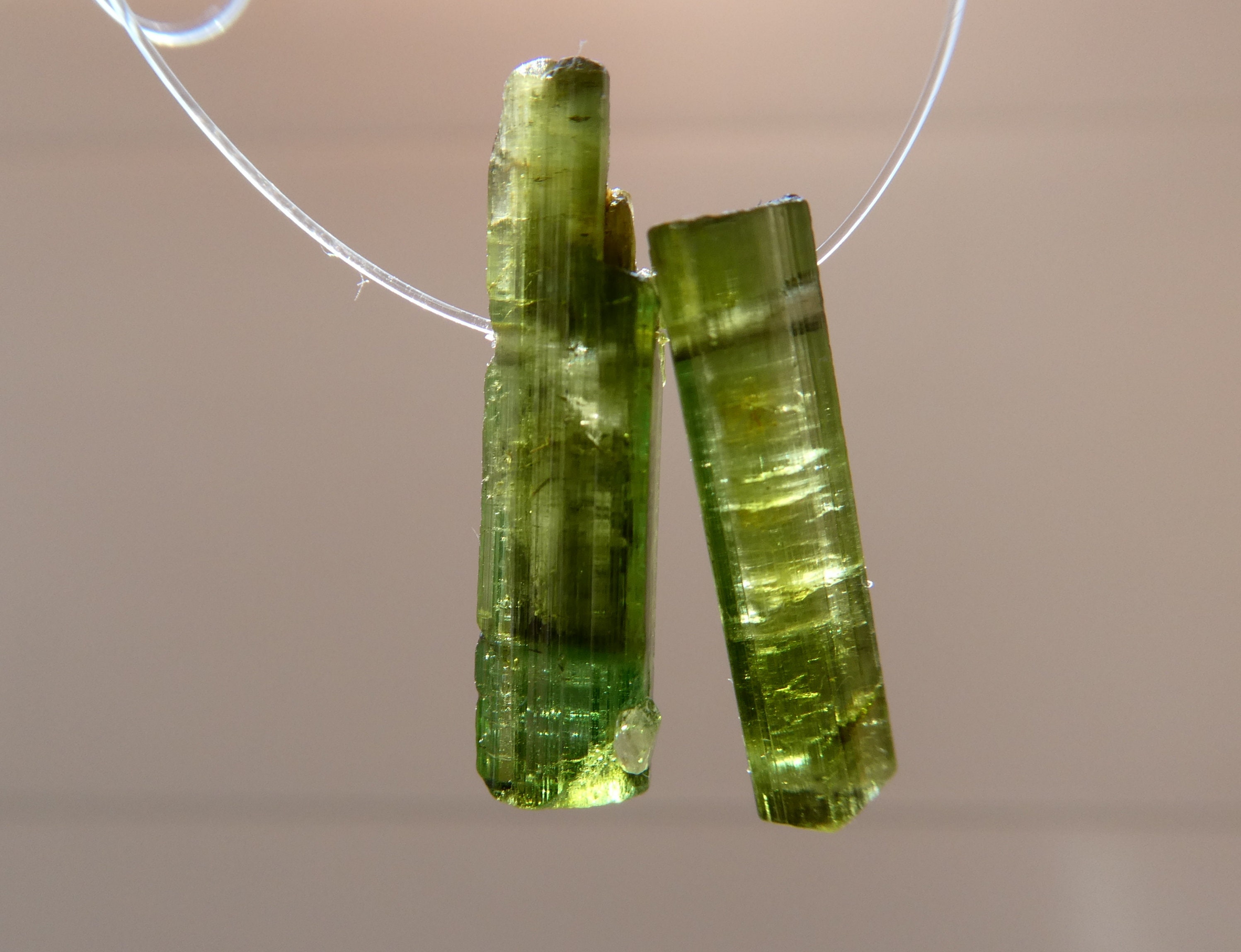 Raw Green Tourmaline Stick 14-17mm Beads - 2 Pcs Natural Crystals-jewelry Making-crafts Gemstone Beads Raw Green Tourmaline Stick 14-17mm Beads - 2 Pcs Natural Crystals-jewelry Making-crafts Gemstone Beads
