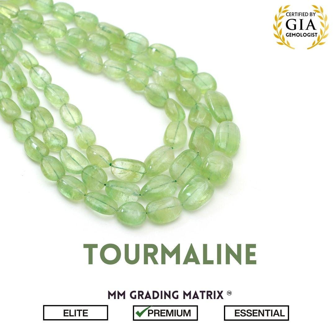 Green Tourmaline Smooth Nugget Shape Beaded Necklace, 8x11 Mm To 13x19 Mm Tourmaline Plain Gemstone Beads Jewelry, Gemstone Jewelry For Gift Green Tourmaline Smooth Nugget Shape Beaded Necklace, 8x11 Mm To 13x19 Mm Tourmaline Plain Gemstone Beads Jewelry, Gemstone Jewelry For Gift