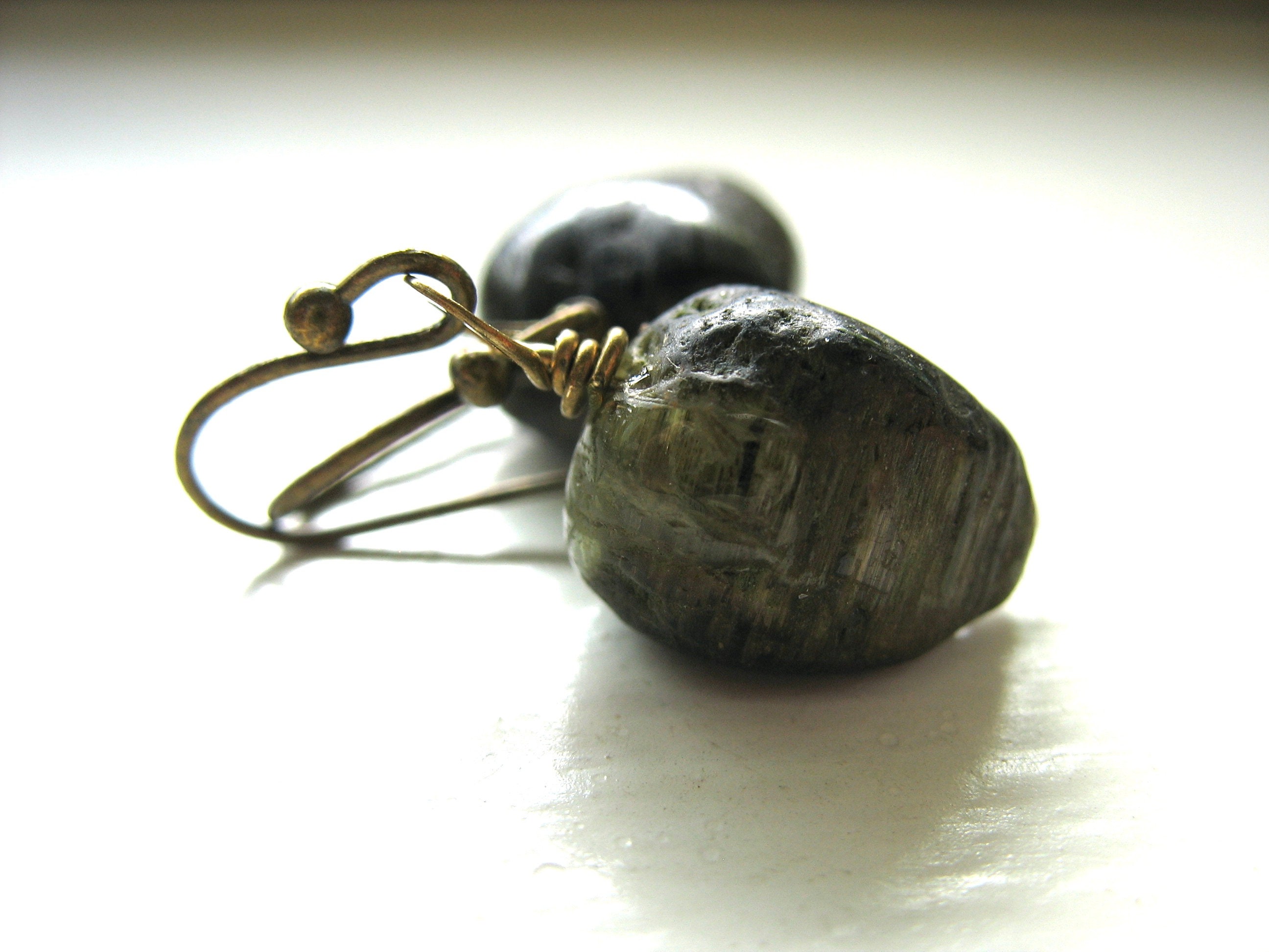 Green Tourmaline Gemstone Earrings Jewelry Made In Usa