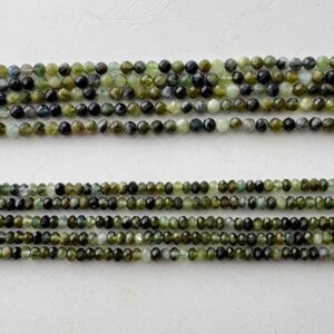 3mm Green Tourmaline Faceted Round Or Rondelle Gemstone Beads. 15" Strands Of High Quality Mixed Green Beads. 3mm Green Tourmaline Faceted Round Or Rondelle Gemstone Beads. 15" Strands Of High Quality Mixed Green Beads.
