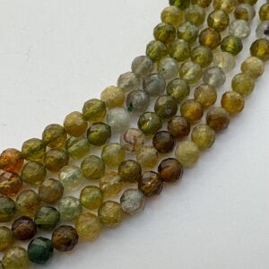 4mm Green Tourmaline Faceted Gemstone Beads. 15" Strands Of High Quality Mixed Green Beads. 4mm Green Tourmaline Faceted Gemstone Beads. 15" Strands Of High Quality Mixed Green Beads.