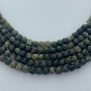 4mm Green Tourmaline Precision Faceted Cube Gemstone Beads. 15" Strands Of Very High Quality Faceted Cubes, Approximately 86 Per Strand. 4mm Green Tourmaline Precision Faceted Cube Gemstone Beads. 15" Strands Of Very High Quality Faceted Cubes, Approximately 86 Per Strand.