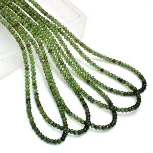 AAA+ Green Tourmaline 4mm-4.50mm Faceted Rondelle Beads | 16inch Strand | Natural Multi Green Tourmaline Semi Precious Gemstone Loose Beads AAA+ Green Tourmaline 4mm-4.50mm Faceted Rondelle Beads | 16inch Strand | Natural Multi Green Tourmaline Semi Precious Gemstone Loose Beads
