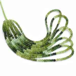 Calabar Mines AAA+ Green Tourmaline 4mm-5mm Faceted Rondelle | 16inch Strand | Natural Multi Green Tourmaline Precious Gemstone Loose Beads Calabar Mines AAA+ Green Tourmaline 4mm-5mm Faceted Rondelle | 16inch Strand | Natural Multi Green Tourmaline Precious Gemstone Loose Beads
