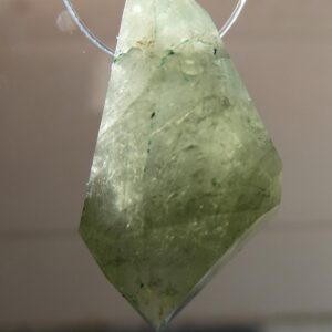 Green tourmaline faceted point 21mm bead-1 pc gemstone-pendant jewelry making-natural craft beads Green tourmaline faceted point 21mm bead-1 pc gemstone-pendant jewelry making-natural craft beads
