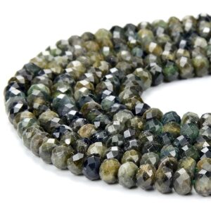 Natural Dark Green Tourmaline Gemstone Grade A 5x3mm Micro Faceted Rondelle Beads 15 Inch Full Strand Bulk Lot(80018107-p87) Natural Dark Green Tourmaline Gemstone Grade A 5x3mm Micro Faceted Rondelle Beads 15 Inch Full Strand Bulk Lot(80018107-p87)
