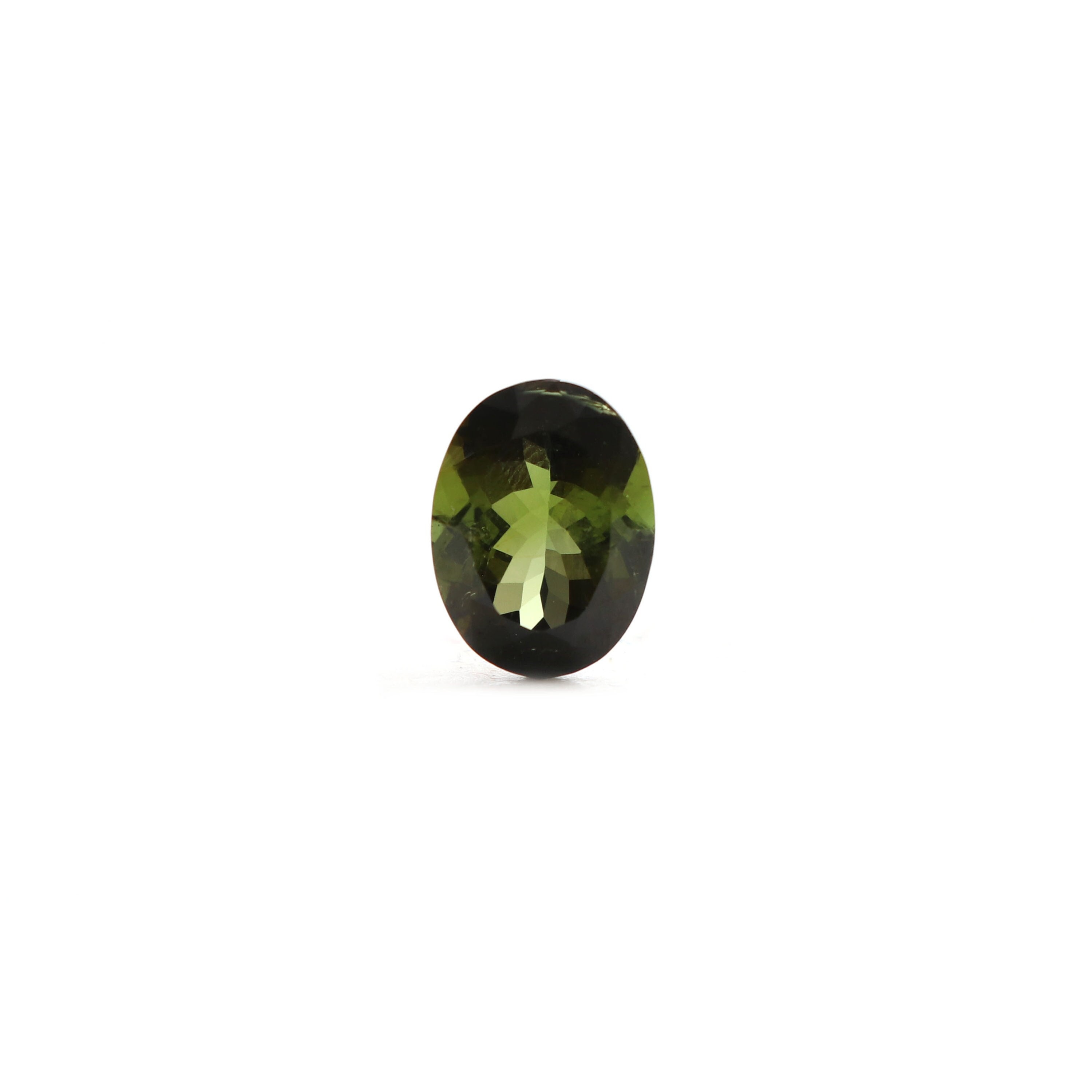 Natural Green Tourmaline Faceted Oval Loose Gemstone, 9x12 Mm, Tourmaline Jewelry Handmade Gift For Women, Green Tourmaline Oval, 1 Piece