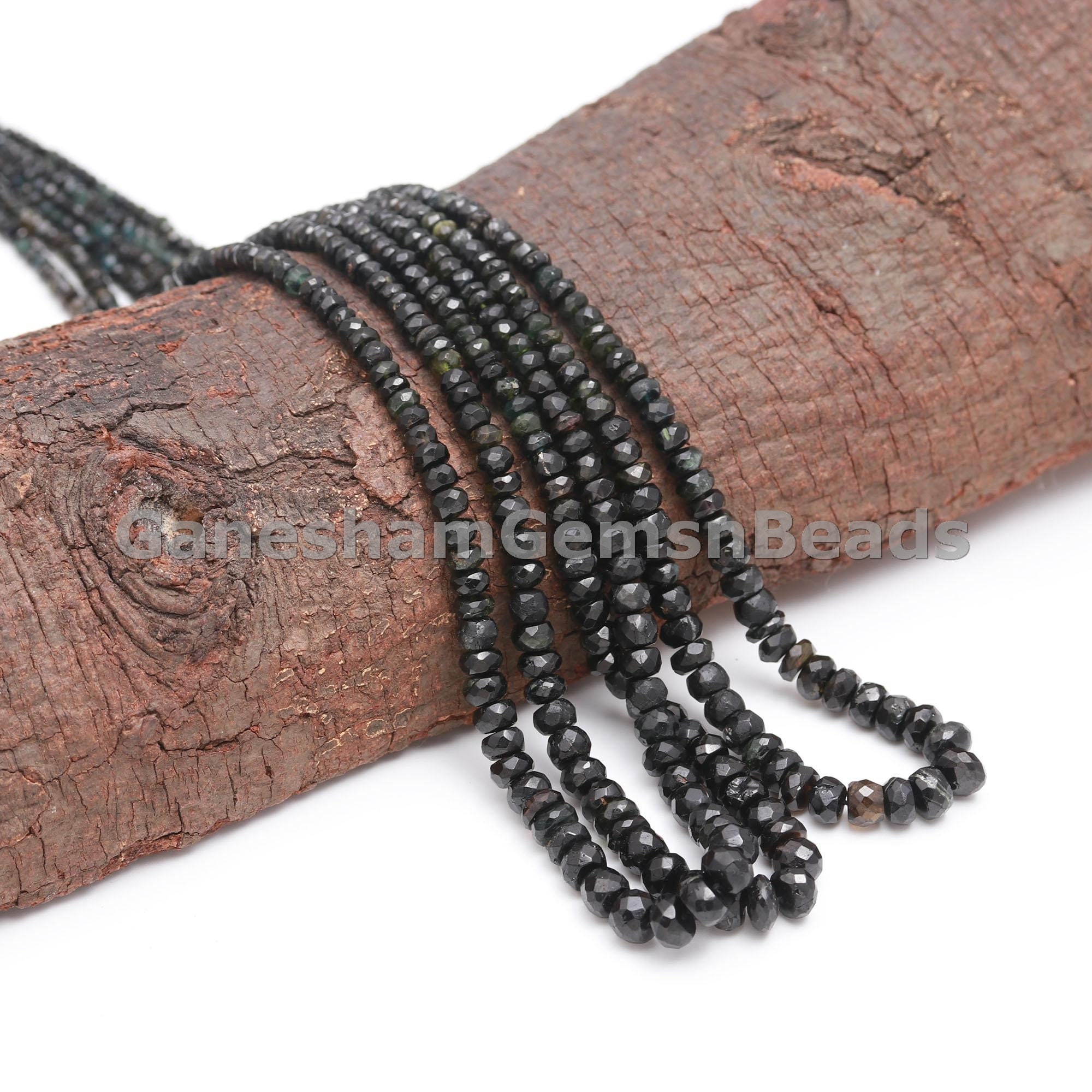 Green Tourmaline Faceted Rondelle Beads, Grade Aaa Tourmaline Beads, 15" Strand For Jewelry Making, Wholesale Beads, Tourmaline Women Gift Green Tourmaline Faceted Rondelle Beads, Grade Aaa Tourmaline Beads, 15" Strand For Jewelry Making, Wholesale Beads, Tourmaline Women Gift