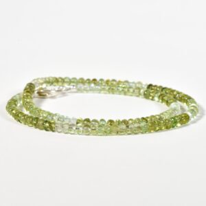 AAA Green Tourmaline Necklace, High Quality Delicate Tourmaline Choker