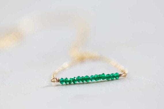 Chrome Green Tourmaline Bar Necklace On Rose Gold Filled, Oxidized Sterling Or Sterling Silver Chain, Delicate Green Bar Layering Necklace Chrome Green Tourmaline Bar Necklace On Rose Gold Filled, Oxidized Sterling Or Sterling Silver Chain, Delicate Green Bar Layering Necklace