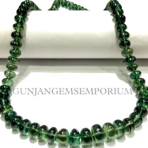 Green Tourmaline Smooth Rondelles AAAA+ QUALITY~~Green Tourmaline Rondelle Beads Treated Tourmaline Gemstone Beautiful Tourmaline Necklace
