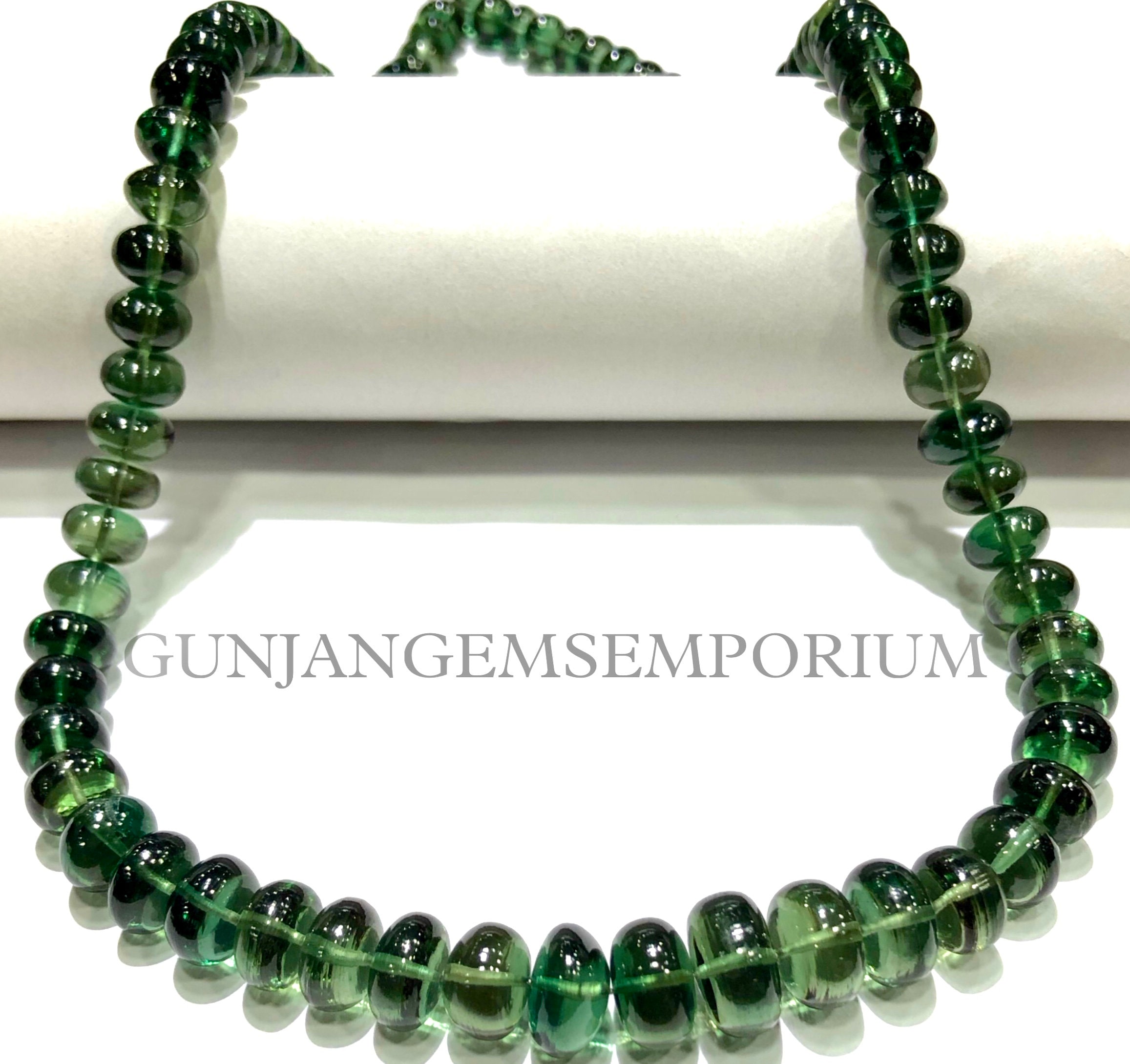 Green Tourmaline Smooth Rondelles Aaaa+ Quality~~green Tourmaline Rondelle Beads Treated Tourmaline Gemstone Beautiful Tourmaline Necklace