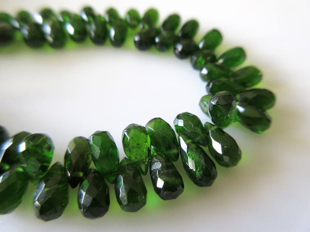 Aaa Green Chrome Tourmaline Faceted Tear Drop Beads, Chrome Dravite Green Tourmaline Beads, 4x6mm, 7 Inch Strand, Gds684 Aaa Green Chrome Tourmaline Faceted Tear Drop Beads, Chrome Dravite Green Tourmaline Beads, 4x6mm, 7 Inch Strand, Gds684