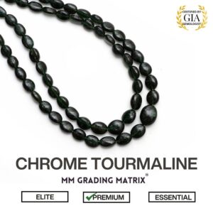 Chrome Tourmaline Gemstone Beads, 5x6 mm to 7x9 mm, Natural Tourmaline Smooth Oval Beads, Green Tourmaline Beads For Jewelry Making