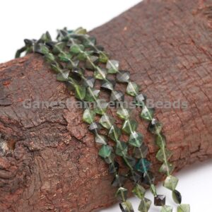 Green Tourmaline Faceted Kite Beads, Natural Green Tourmaline 5-6 Mm Kite Beads, Tourmaline Micro Faceted Beads, Craft Jewelry, Women Gift