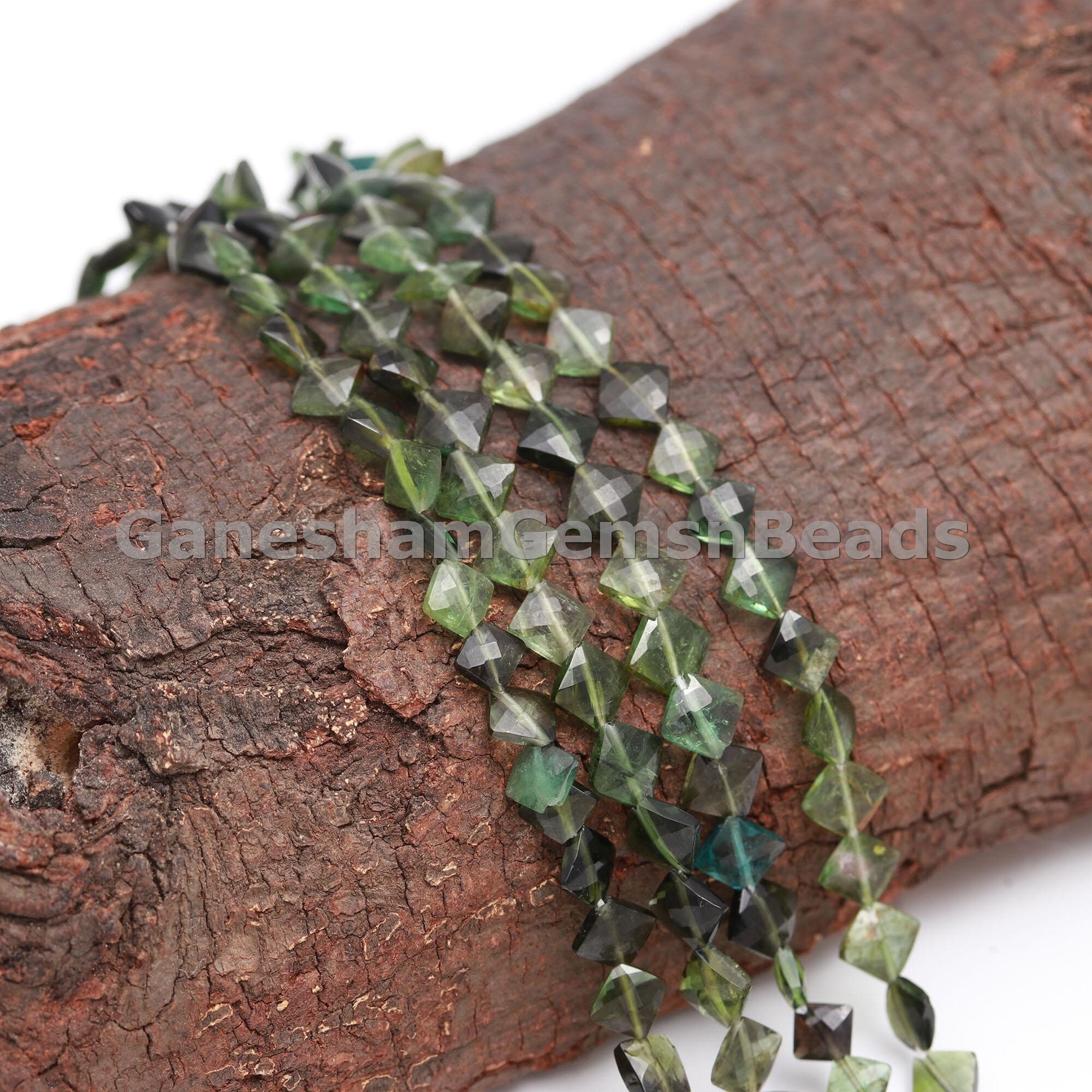 Green Tourmaline Faceted Kite Beads, Natural Green Tourmaline 5-6 Mm Kite Beads, Tourmaline Micro Faceted Beads, Craft Jewelry, Women Gift