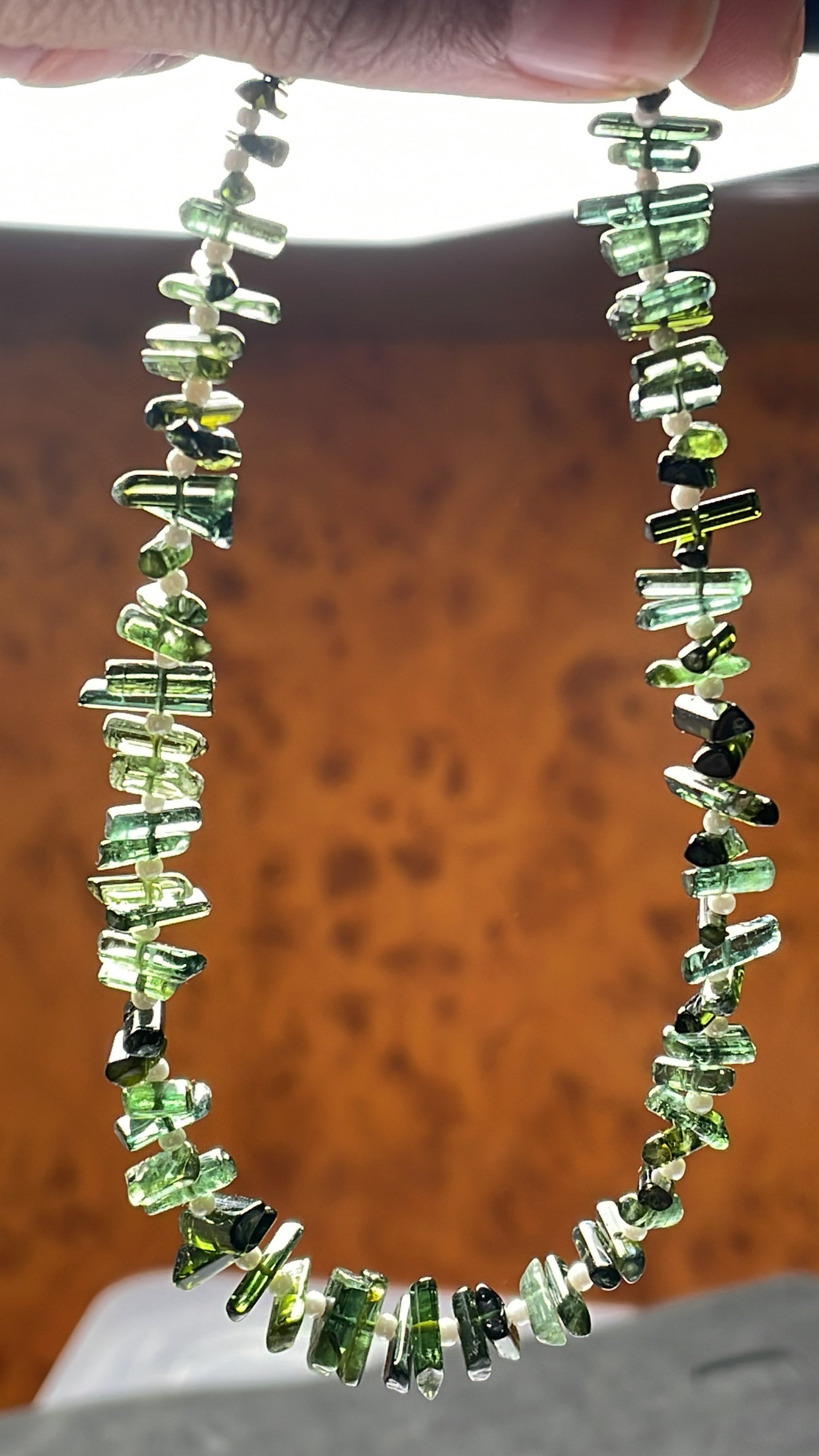 Natural Green Tourmaline Stick Shaped Beads, 2.5/8 Mm Approx, Natural Tourmaline 9.5 Inches Long Strand Beads Natural Green Tourmaline Stick Shaped Beads, 2.5/8 Mm Approx, Natural Tourmaline 9.5 Inches Long Strand Beads
