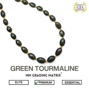 Natural Green Tourmaline Smooth Oval Beads, 4.5x6 mm To 7x11 mm Green Tourmaline Gemstone Beads, Tourmaline For Jewelry Making, 22" Strand