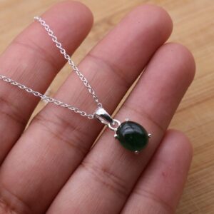 Green Tourmaline 925 Sterling Silver Natural Tourmaline Gemstone Jewelry Pendant W/ Or W/o Chain ~ October Birthstone ~ Gift For Birthday Green Tourmaline 925 Sterling Silver Natural Tourmaline Gemstone Jewelry Pendant W/ Or W/o Chain ~ October Birthstone ~ Gift For Birthday