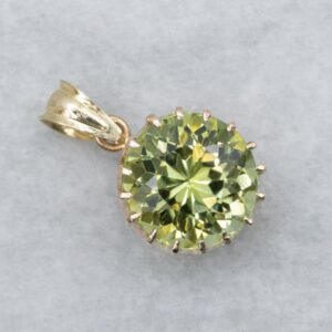 Lemon-Lime Green Tourmaline Pendant Lemon-Lime Green Tourmaline Pendant