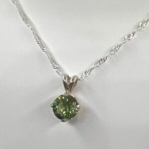 Green Tourmaline Silver Necklace, Custom Faceted Apple Green Verdelite Tourmaline Pendant 925 Sterling Silver, Singapore Link Chain Green Tourmaline Silver Necklace, Custom Faceted Apple Green Verdelite Tourmaline Pendant 925 Sterling Silver, Singapore Link Chain